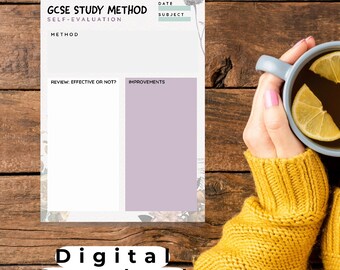 GCSE Study Method Checklist: Student Planner (Digital Download)