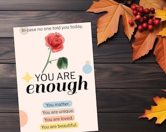 Inspirational Quote Wall Art | Motivational Digital Download | 8x12.5 inch Printable Poster | Positive Affirmation Decor