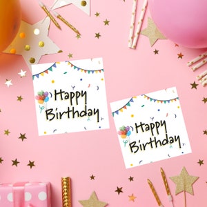 Printable Gift Tags / Happy Birthday Gift Tags / Gift Labels