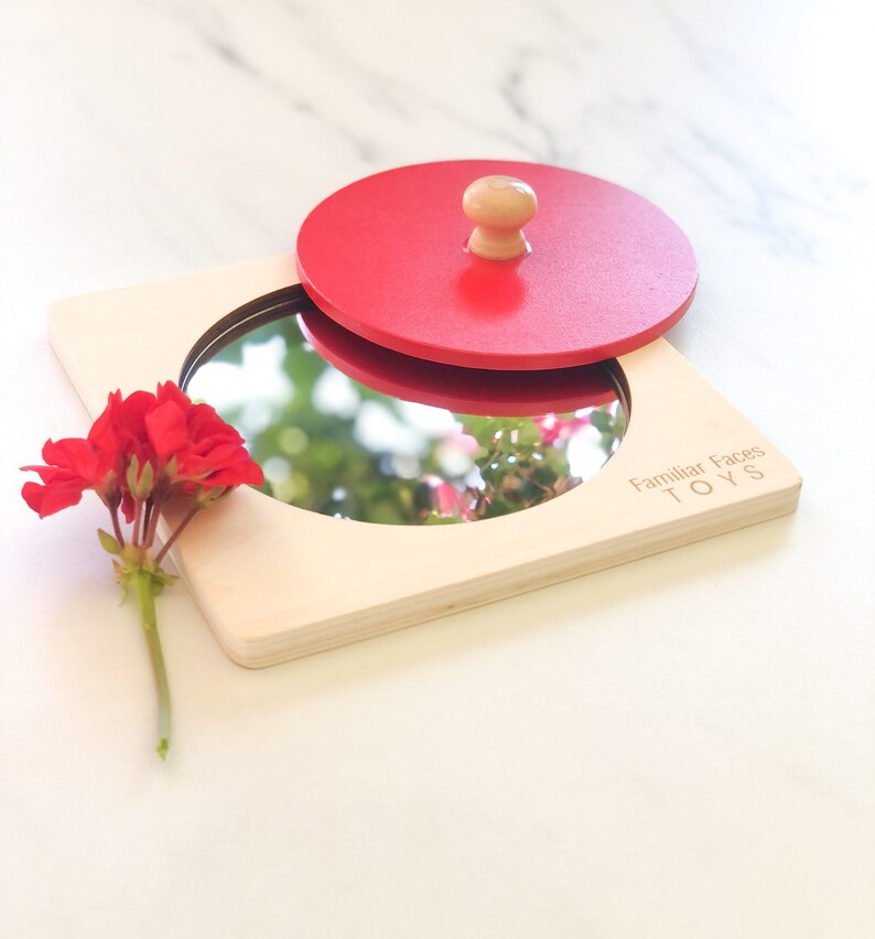 Montessori Mirror Puzzle Mirror Wood Peekaboo Puzzle for Etsy