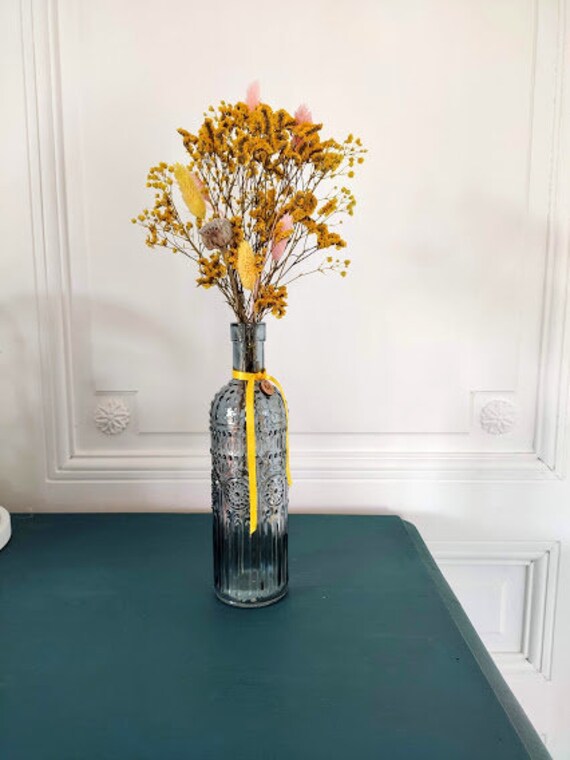 Vase et Bouquet de Fleurs Séchées Mumbai