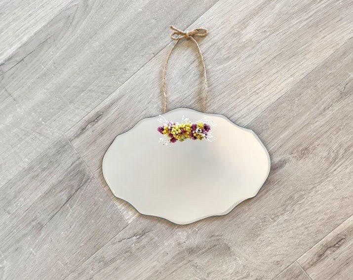 Miroir Fleurs Séchées