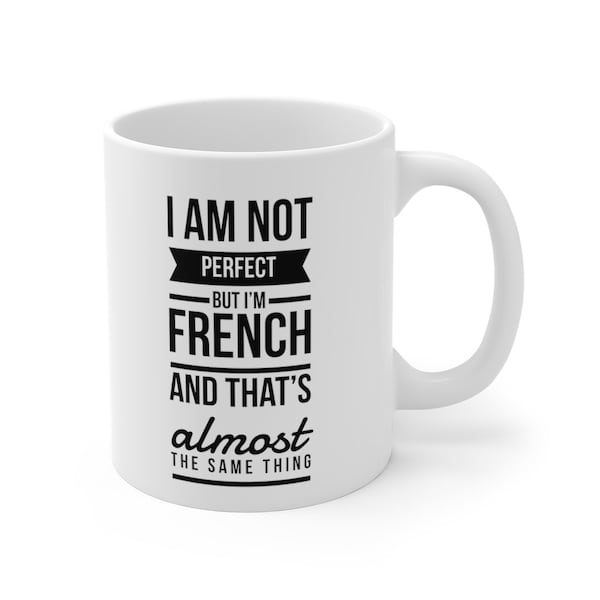 Tazza da caffè, stampa francese, tazza francese, stampa parigina, tessuto francese, poster francese, design della tazza, regalo francese, tazza di caffè francese, idee regalo francesi