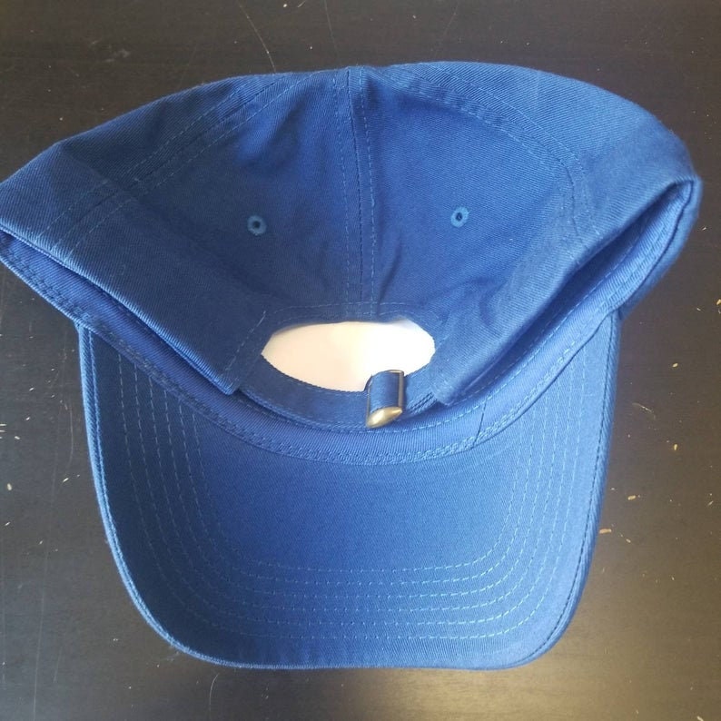 Run the Damn Ball Dad Hat Colts Theme Vinyl Design Royal Blue - Etsy