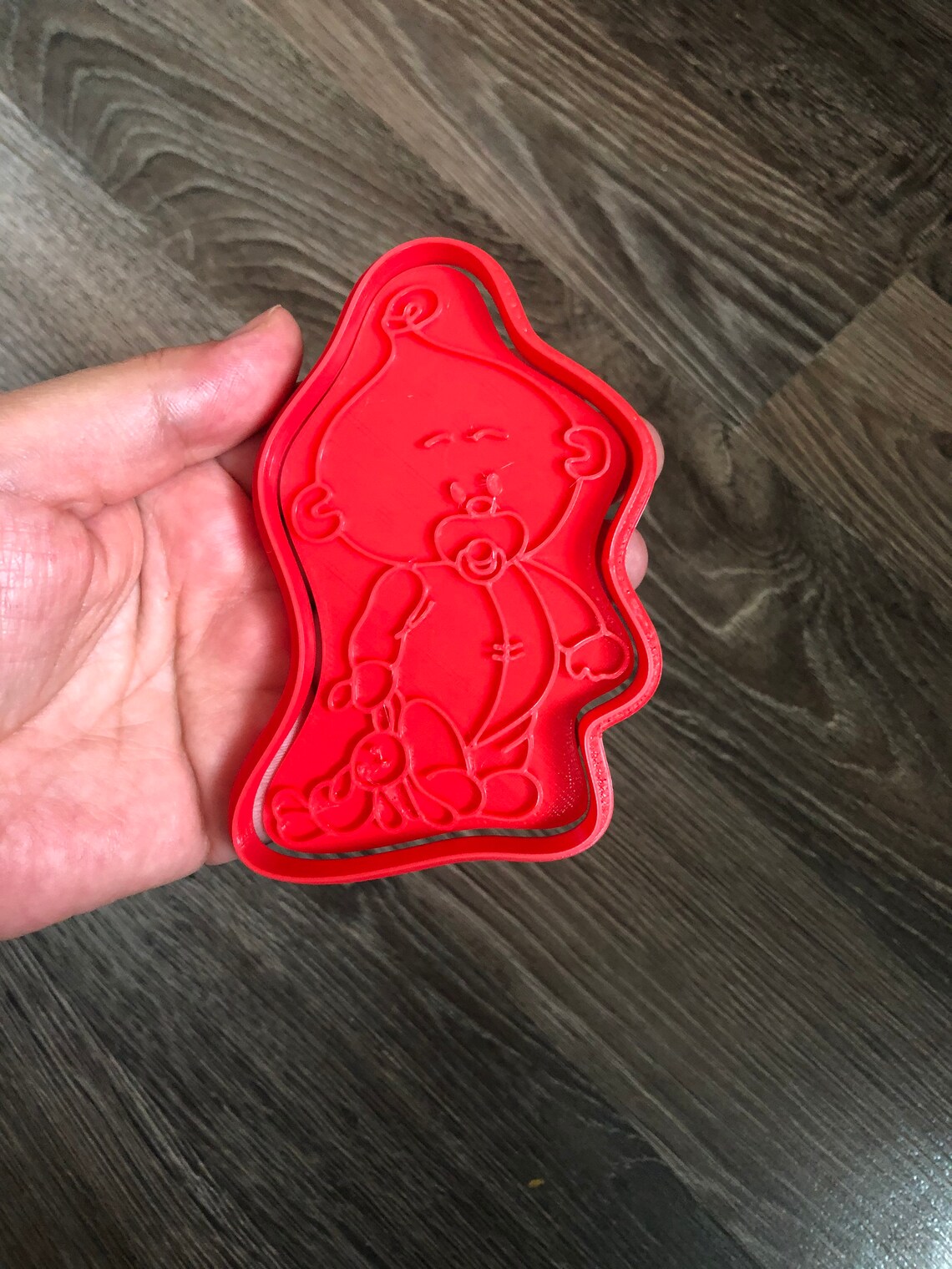 Boy or girl Cookie cutters Baby shower Custom stamp for cake Etsy