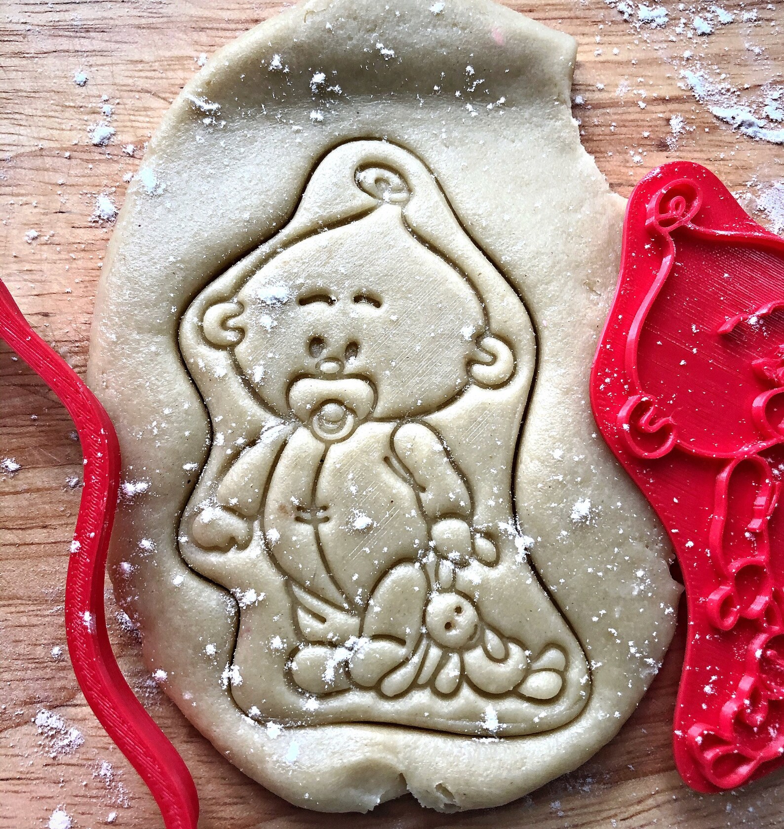 Boy or girl Cookie cutters Baby shower Custom stamp for cake Etsy