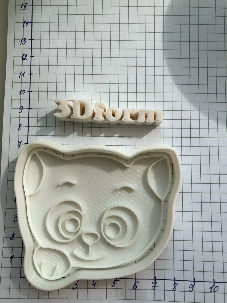 Cute Kitten cookie cutters cat Custom stamp cookie cutter for Etsy