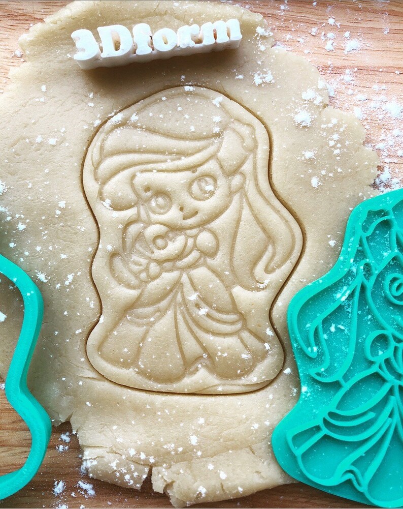 Princess Cookie Cutter Custom Stamp Cookie Cutters for Cake Etsy