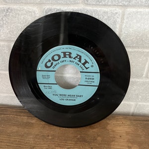 Vintage Record Vinyl 45 Lou Graham &quot;Wee Willie Brown&quot; and &quot;You were mean baby&quot;