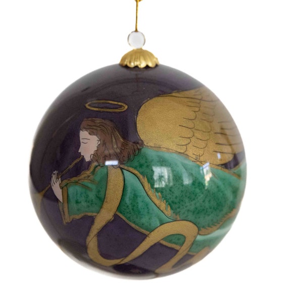Suspension Ange De Noël – Peint à La Main – Décoration Hivernale – Neuf