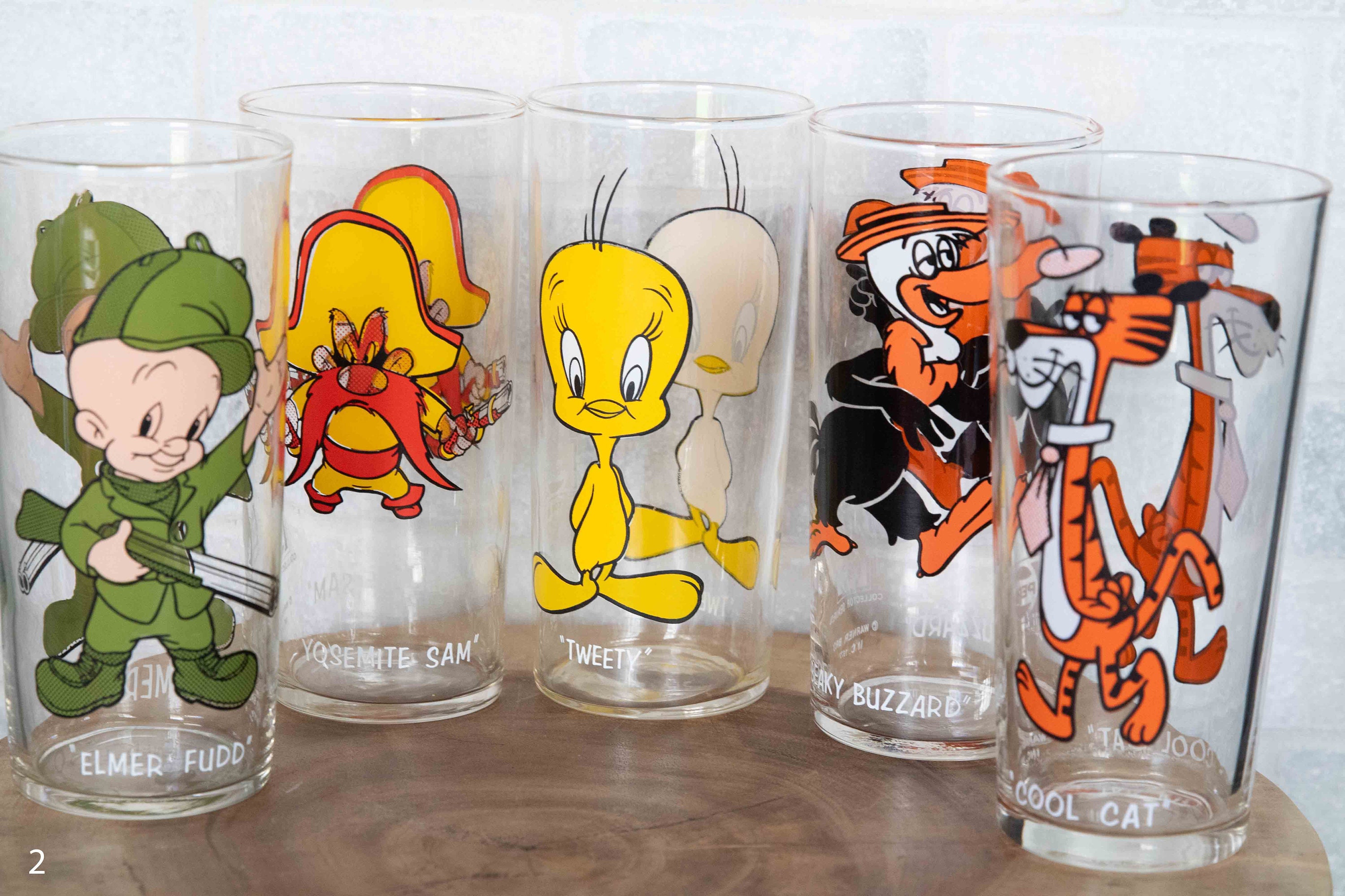 MCM Looney Tunes Pepsi Collector Glass - 1973 Warner Bros. 1 Elmer