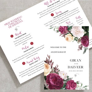 Sikh Digital Wedding Program