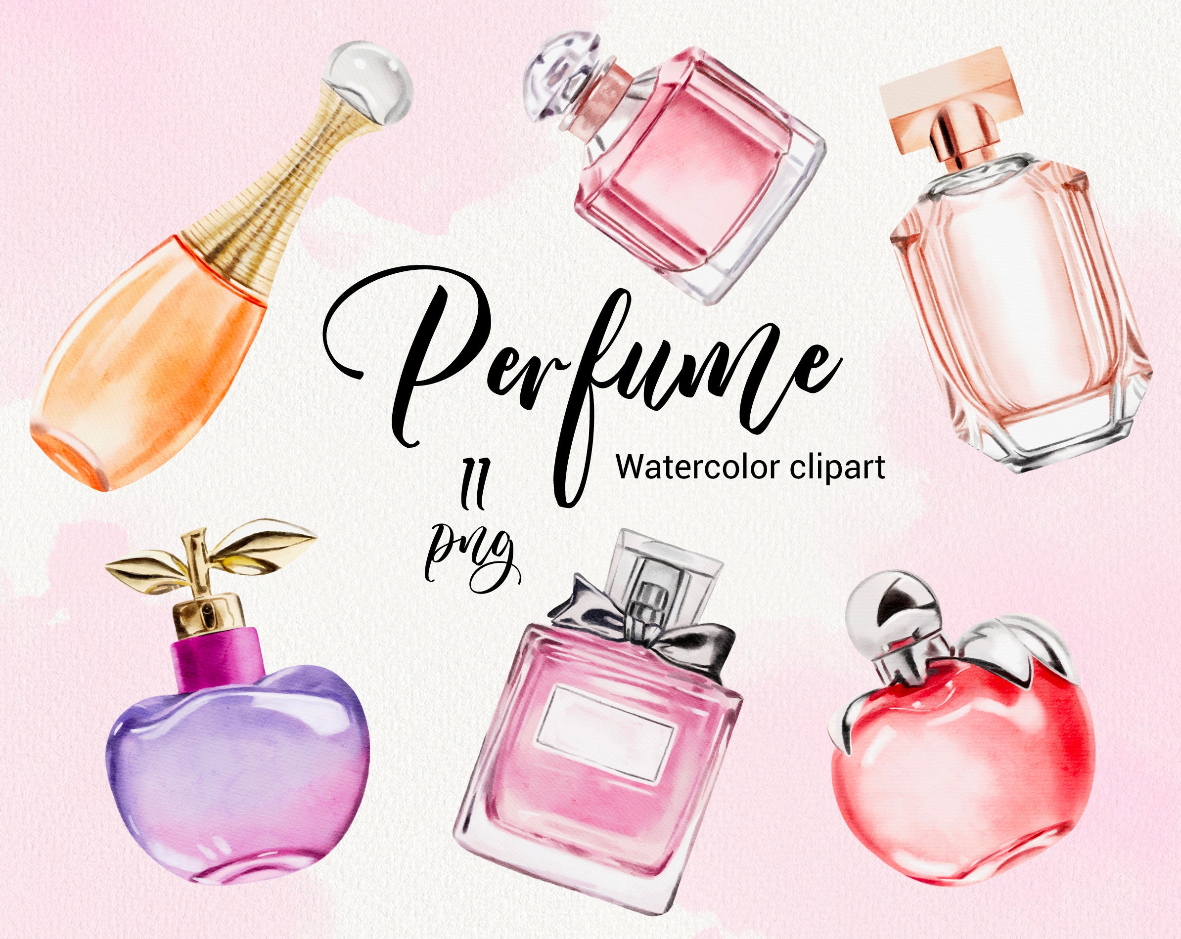 Watercolor Perfume Clipart Perfume Bottles Planner Girl Etsy Watercolor Perfume Clipart Perfume Bottles Planner Girl Etsy