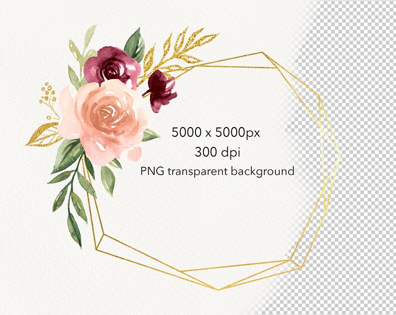 wallpapers Burgundy And Rose Gold Flowers Clipart peony and gold geometric marsala blush