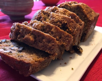 20 oz. Zucchini Bread with Walnut, Homemade, Soft and Moist (each loaf packed separately)