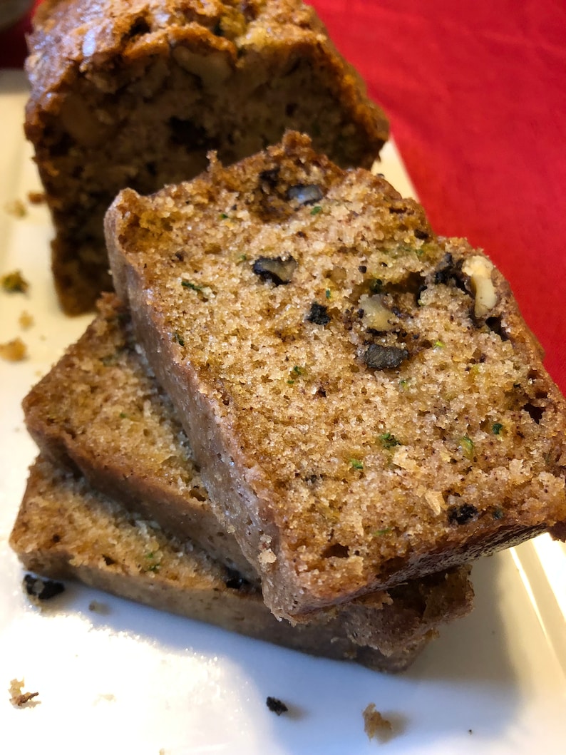 20 oz. Zucchini Bread with Walnut, Homemade, Soft and Moist each loaf packed separately image 5