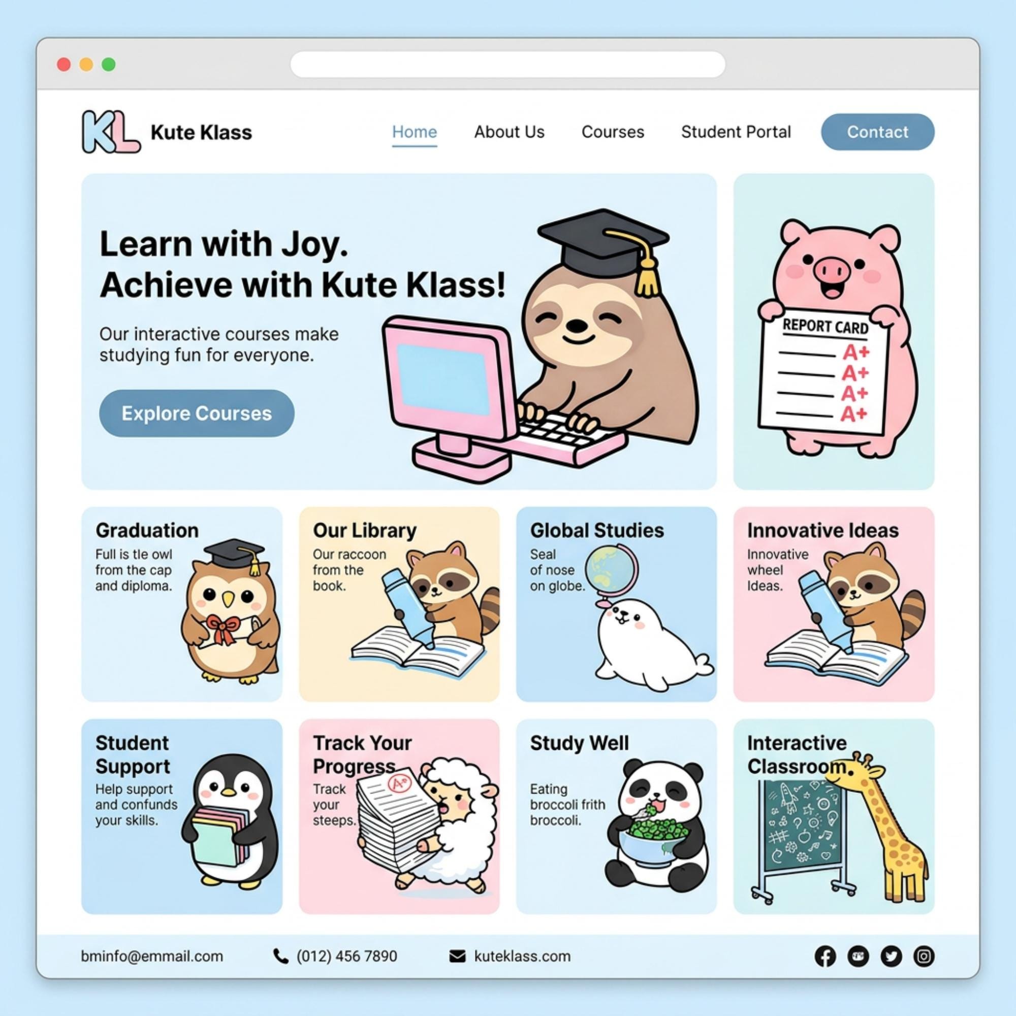 Cozy Study Animal PNG Clipart, Kawaii Self Care Transparent PNG for ...