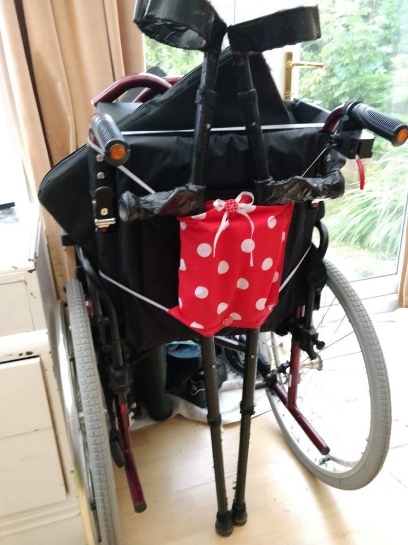Custom made crutches walking stick holder for wheelchair Etsy