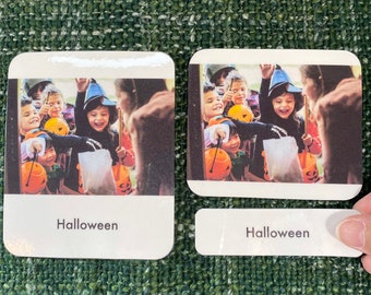 Autumn 3-part Montessori Language Cards PDF