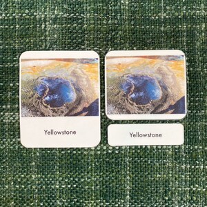 USA Natural Landmarks 3-Part Montessori Language Cards PDF