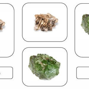 Mineral 3-Part Montessori Language Cards PDF
