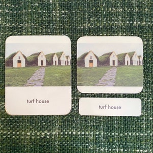 Dwellings 3-part Montessori Language Cards PDF