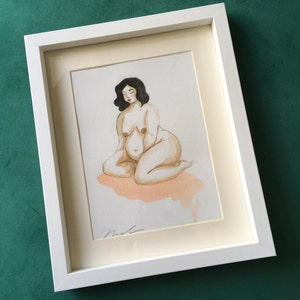 Body positivity Kunst, Originalgemälde, nudeart Malerei, plus Größe Kunst, kurvige Frau Kunst, feministische Kunst, Schlafzimmer Wandkunst, Empowerment Geschenk