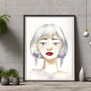 Original Aquarell Malerei, Unikat, Unikat, Unikat, Unikat, Unikat, Unikat, Unikat, Unikat, Unikat, Unikat