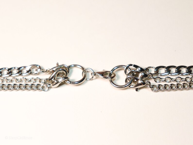 edgy jewelry chain jewelry The Three Layered Necklace stainless steel SHOPCIDIKNEE layered necklace dainty
