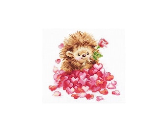 Good Night! Alisa Counted Cross Stitch Kit Hedgehog