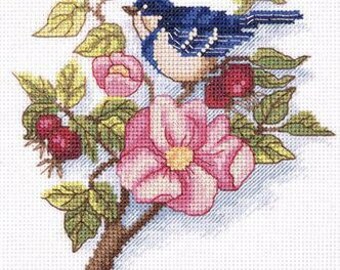 Bluetits Birds Pincushion Counted Cross Stitch Kit