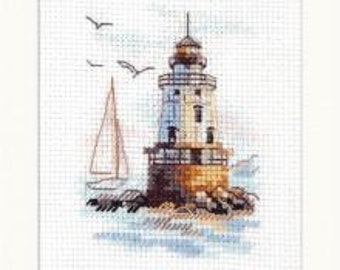 Alisa Counted Cross Stitch Kit. Sunny Morning - Lighthouse 0-224(0-224)