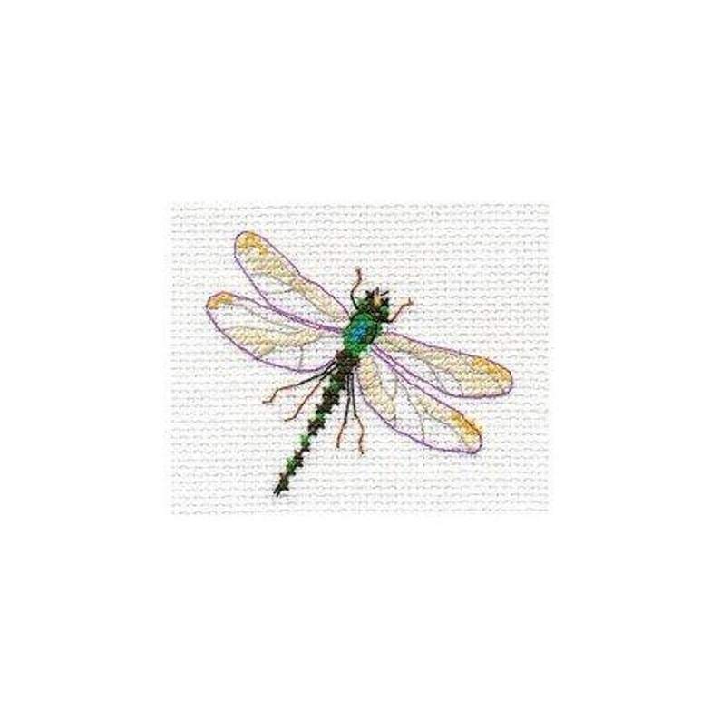 Alisa Counted Cross Stitch Kit Dragonfly S0161s0161 Etsy