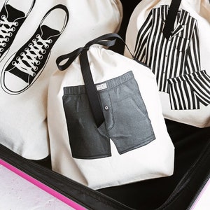 Travel Bag for Man/ Travel Bag/ Groom Garment Bag/ Underwear Bag/ Travel Pouch/ Groom Gift/ Wedding Gift/ Gifts for Him/ Packing Cube