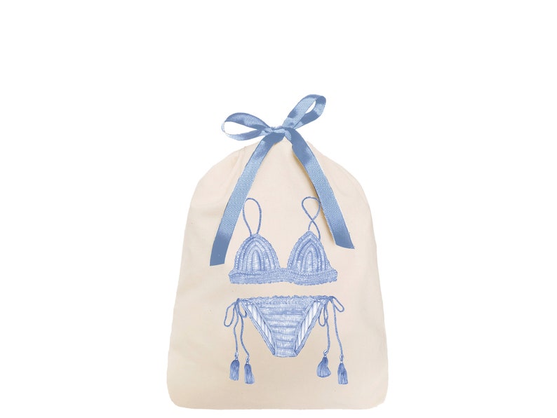 Lingerie Bag/ Travel Bag for Women/ Packing Cube/ Underwear Bag/ Lingerie Gift Bag/ Cotton Garment/ Underwear Organize/ Lingerie Travel Bag image 1