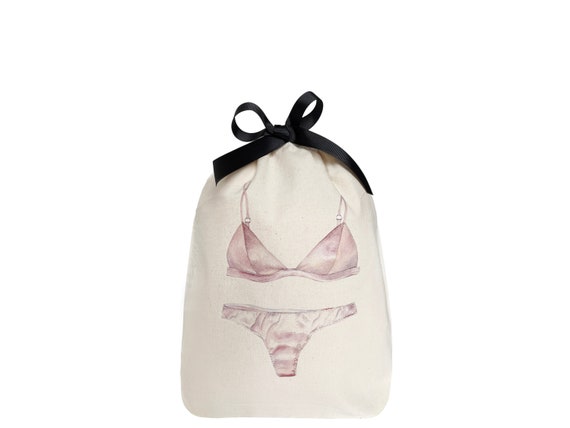 Lingerie Bag/ Travel Bag for Women/ Packing Cube/ Underwear Bag/ Lingerie  Gift Bag/ Cotton Garment/ Underwear Organize/ Lingerie Travel Bag 