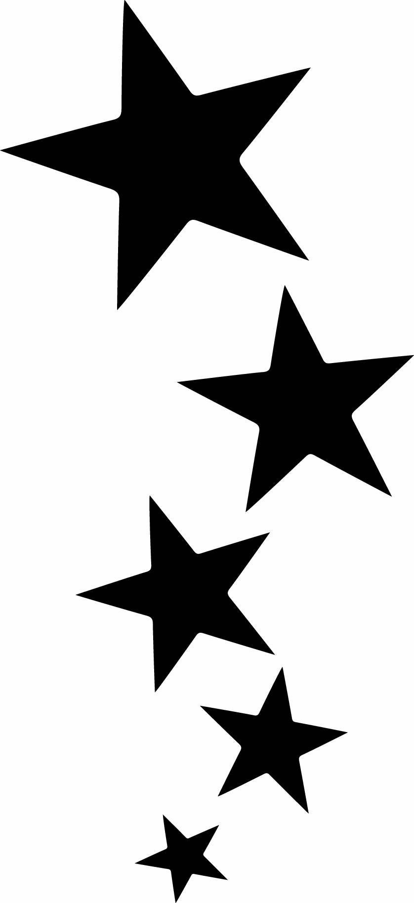 20 STARS FIVE SIZES Temporary Tattoo - Etsy