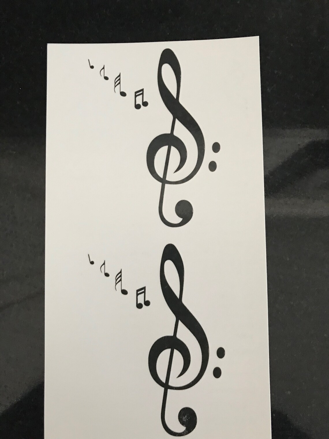 MUSIC TATTOO 2) LARGE Temporary Tattoo Designs - Etsy