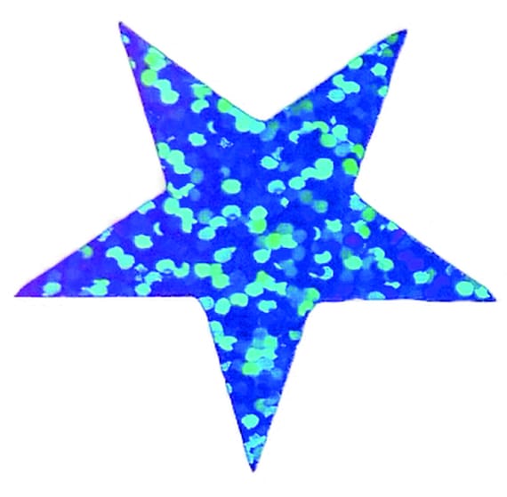 Glitter Stars, Glitter Stickers, Vinyl Star Stickers, Glitter