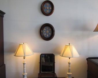 Mahogany Framed Intaglios in Antique Frame.