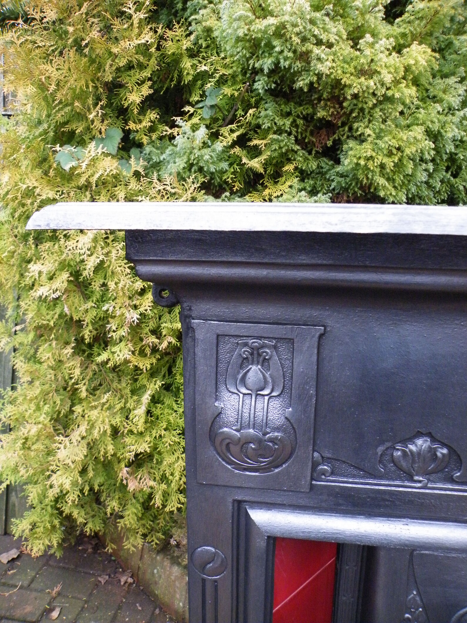 Antigua chimenea de combinación de hierro fundido inglés Art | Etsy