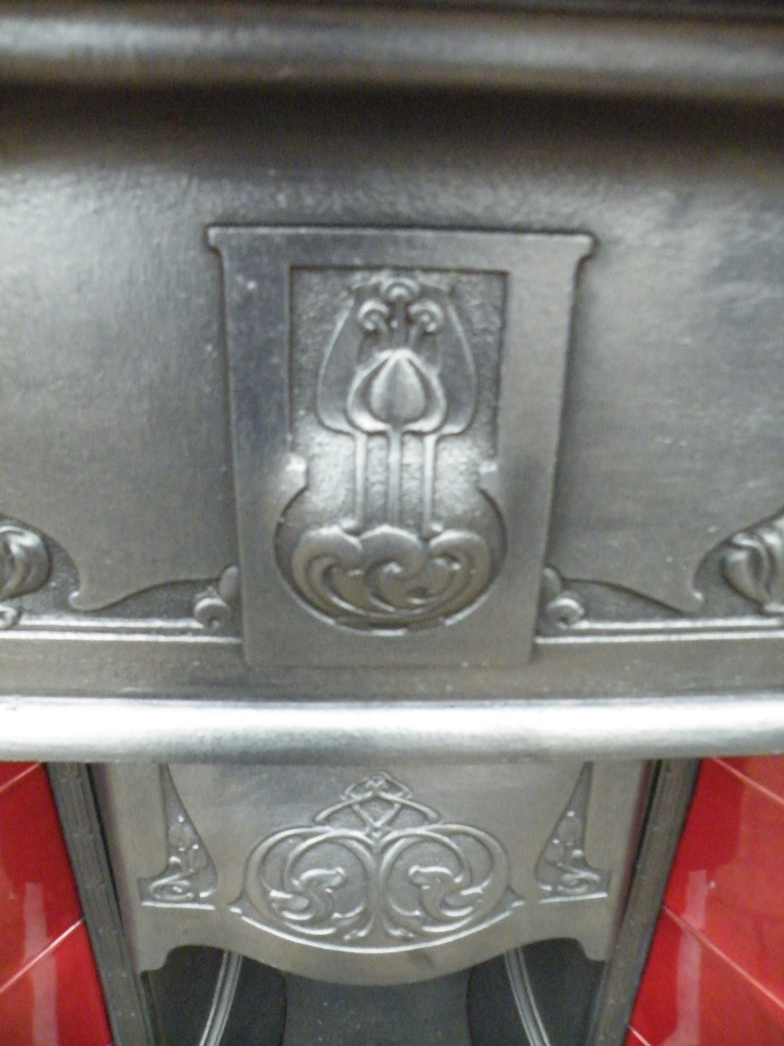 Antigua chimenea de combinación de hierro fundido inglés Art | Etsy