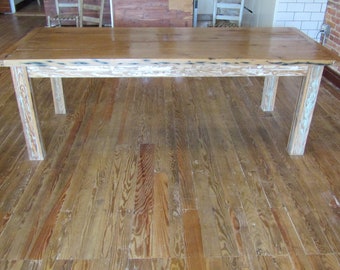 Rustic Country Handmade White Oak Wood Table With Bead board Legs.FREE SHIPPING !! JUNE!!