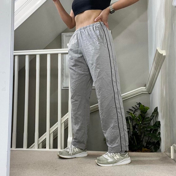 Champion Grey Pin Stripe Tracksuit Bottom Soft Sweatpants Size M Unisex Rare Vintage 00s Etsy Australia