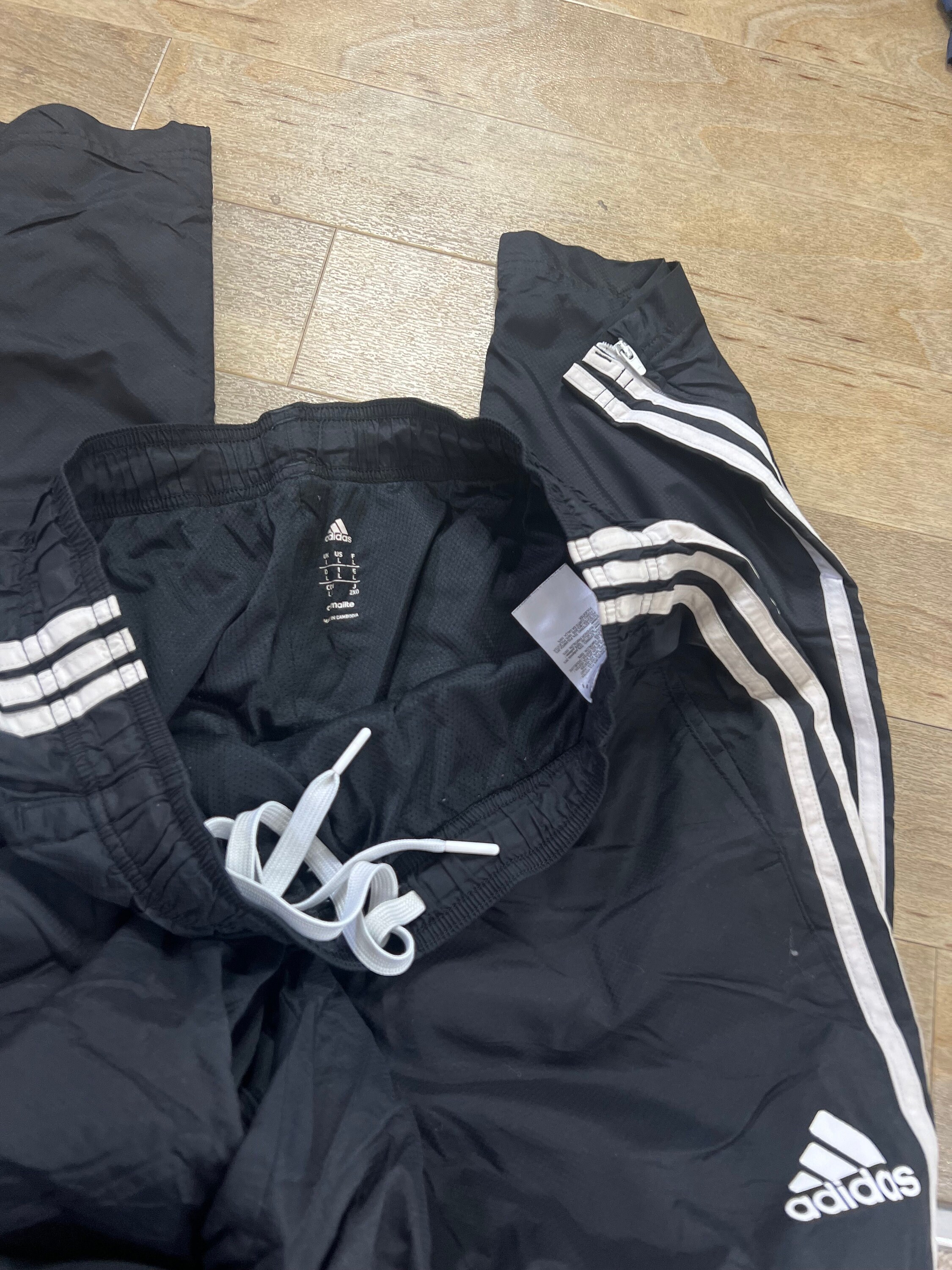 Adidas swishy hotsell track pants