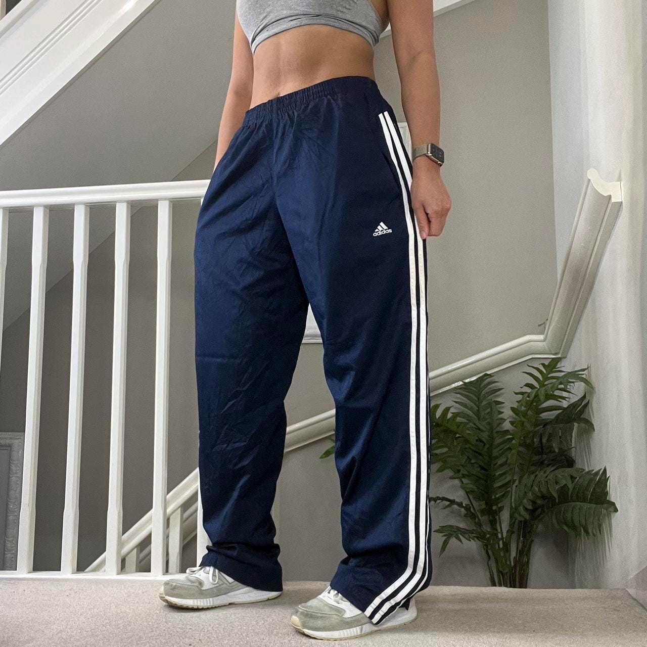 00s adidas track wide pants teck y2k M - メルカリ