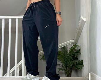 Y2K Nike Loose Fit Straight Wide Leg Windbreaker Trouser