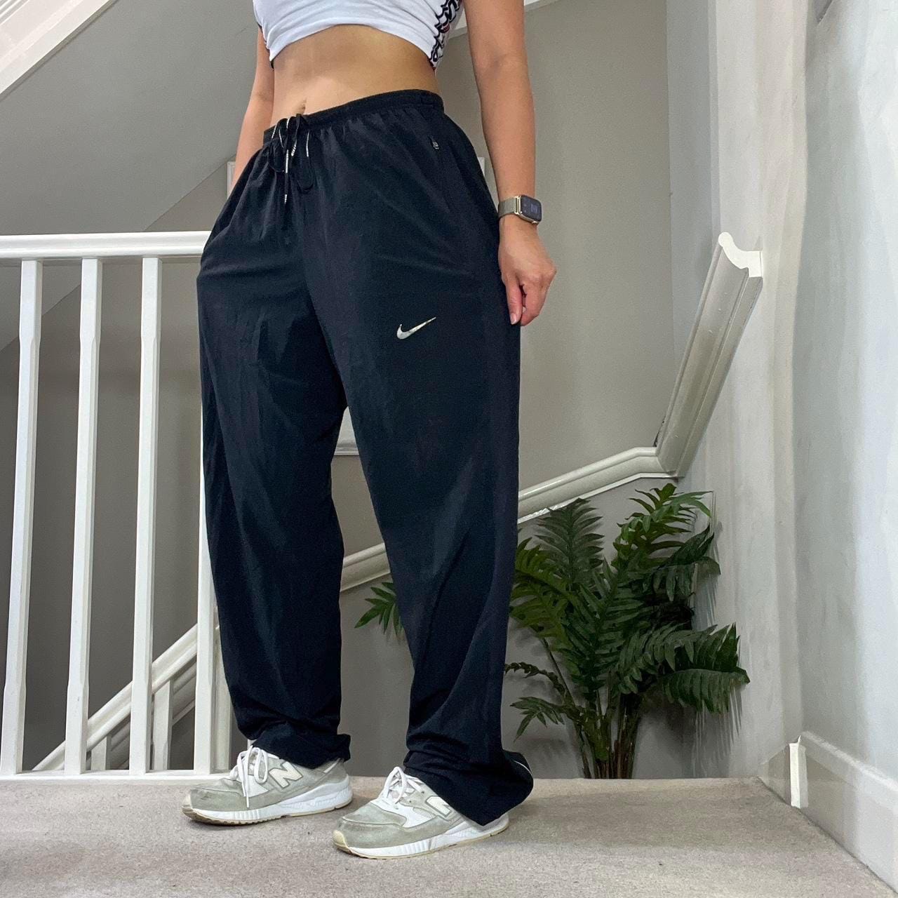 ウォーキング・ランニングウェア 90s NIKE setup trackjacket pants y2k L Y2K Nike Loose Fit Straight Wide Leg Windbreaker Trouser