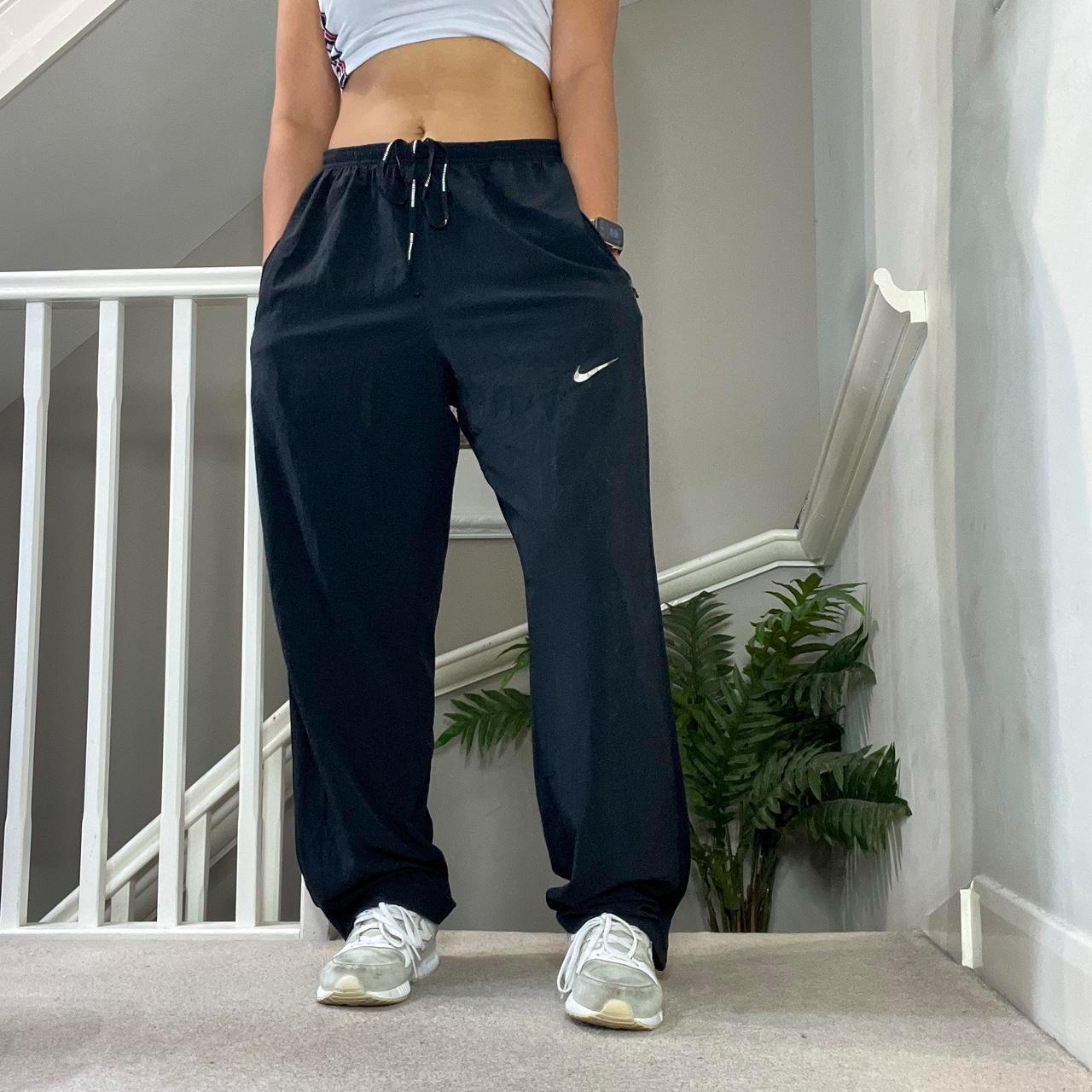 Y2K Nike Loose Fit Straight Wide Leg Windbreaker Trouser