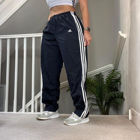 Retro 00s Adidas Mid-rise Waist Loose Fit Track-pants